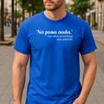 Spanglish Mexican Spanish Teacher Bilingual Spanglish Men's Casual T-Shirt Royal Blue