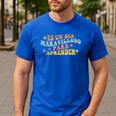 Spanish Teacher Dual Language Bilingual Teacher Cute Preppy Men's Casual T-Shirt Royal Blue