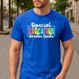 Special Education Dream Team Back To School SPED Teacher Men's Casual T-Shirt Royal Blue