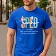 Special Education Sped Teacher Definition For Women & Men Men's Casual T-Shirt Royal Blue
