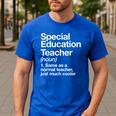 Special Education Teacher Definition Back To School Men's Casual T-Shirt Royal Blue Special Education Teacher Definition Back To School Men's Casual T-Shirt Royal Blue