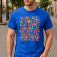 Sped Caffeinate Advocate Laminate Educate Teacher Men Women Kids Men's Casual T-Shirt Royal Blue