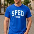 SPED Crew SPED Teacher Back To School For Women Men Men's Casual T-Shirt Royal Blue