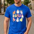 SPED Teacher Halloween Spooky Special Education Team Men Women Kids Men's Casual T-Shirt Royal Blue SPED Teacher Halloween Spooky Special Education Team Men Women Kids Men's Casual T-Shirt Royal Blue
