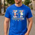 SPED Teacher Special Education First Coffee Then Data For Men Women Men's Casual T-Shirt Royal Blue
