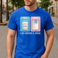 SPED Teacher Special Education First Coffee Then Data Men's Casual T-Shirt Royal Blue