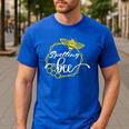 Spelling Bee Halloween Costume For Teachers Men's Casual T-Shirt Royal Blue Spelling Bee Halloween Costume For Teachers Men's Casual T-Shirt Royal Blue
