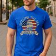 Spilling The Tea Since 1773 Vintage Us History Teacher Men's Casual T-Shirt Royal Blue