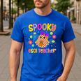 Spooky ESOL Teacher Halloween ESOL Teaching Coquette Men's Casual T-Shirt Royal Blue Spooky ESOL Teacher Halloween ESOL Teaching Coquette Men's Casual T-Shirt Royal Blue