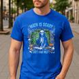Spooky Halloween Math Teacher Men's Casual T-Shirt Royal Blue Spooky Halloween Math Teacher Men's Casual T-Shirt Royal Blue