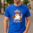 Spooky Para Crew Ghost Halloween Paraprofessional Teacher Men's Casual T-Shirt Royal Blue Spooky Para Crew Ghost Halloween Paraprofessional Teacher Men's Casual T-Shirt Royal Blue