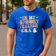 In My Spooky Teacher Era Groovy Hippie Retro Ghost Halloween Men Women Kids Men's Casual T-Shirt Royal Blue In My Spooky Teacher Era Groovy Hippie Retro Ghost Halloween Men Women Kids Men's Casual T-Shirt Royal Blue