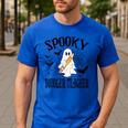 Spooky Toddler Teacher Halloween School Men's Casual T-Shirt Royal Blue Spooky Toddler Teacher Halloween School Men's Casual T-Shirt Royal Blue
