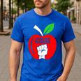 I Stand With Teachers Tshirt Men's Casual T-Shirt Royal Blue I Stand With Teachers Tshirt Men's Casual T-Shirt Royal Blue