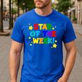 Star Of The Week Cheerful Recognition Student Teachers Class Men Women Kids Men's Casual T-Shirt Royal Blue Star Of The Week Cheerful Recognition Student Teachers Class Men Women Kids Men's Casual T-Shirt Royal Blue
