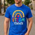 STEAM Teacher Squad Team Crew Back To School STEM Special Men's Casual T-Shirt Royal Blue