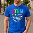 STEM Science Technology Engineering Math Teacher Men's Casual T-Shirt Royal Blue STEM Science Technology Engineering Math Teacher Men's Casual T-Shirt Royal Blue