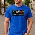 Stream Technology Robotics Shirt For Teachers And Students Premium Tri-Blend Men's Casual T-Shirt Royal Blue Stream Technology Robotics Shirt For Teachers And Students Premium Tri-Blend Men's Casual T-Shirt Royal Blue