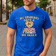 My Students Have A Pizza-My-Heart Valentines Day Teacher Men's Casual T-Shirt Royal Blue My Students Have A Pizza-My-Heart Valentines Day Teacher Men's Casual T-Shirt Royal Blue