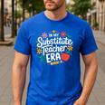 In My Substitute Teacher Era Men's Casual T-Shirt Royal Blue