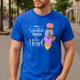 Being A Substitute Teacher Substitute Teaching Men's Casual T-Shirt Royal Blue