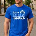 Support Public Education Teacher Red For Ed Indiana Men's Casual T-Shirt Royal Blue Support Public Education Teacher Red For Ed Indiana Men's Casual T-Shirt Royal Blue