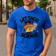 Lets Tacos Bout Science Scientist Teacher Men's Casual T-Shirt Royal Blue Lets Tacos Bout Science Scientist Teacher Men's Casual T-Shirt Royal Blue