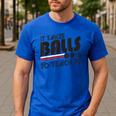 It Takes Balls To Teach PE Gym Teacher Men's Casual T-Shirt Royal Blue It Takes Balls To Teach PE Gym Teacher Men's Casual T-Shirt Royal Blue