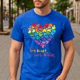 It Takes a Big Heart To Shape Little Minds Teacher Men's Casual T-Shirt Royal Blue It Takes a Big Heart To Shape Little Minds Teacher Men's Casual T-Shirt Royal Blue