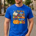 I Teach The Coolest Pumpkins In The Patch Teacher Halloween Men's Casual T-Shirt Royal Blue I Teach The Coolest Pumpkins In The Patch Teacher Halloween Men's Casual T-Shirt Royal Blue