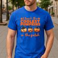 I Teach The Cutest Pumpkins Halloween Teacher Cat Lover Men's Casual T-Shirt Royal Blue I Teach The Cutest Pumpkins Halloween Teacher Cat Lover Men's Casual T-Shirt Royal Blue