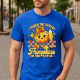 I Teach The Cutest Pumpkins In The Patch Teacher Halloween Men's Casual T-Shirt Royal Blue I Teach The Cutest Pumpkins In The Patch Teacher Halloween Men's Casual T-Shirt Royal Blue