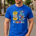 I Teach The Cutest Pumpkins Preschool Teacher Halloween Men's Casual T-Shirt Royal Blue
