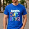 I Teach Future Superheroes Teacher Teaching Men's Casual T-Shirt Royal Blue I Teach Future Superheroes Teacher Teaching Men's Casual T-Shirt Royal Blue