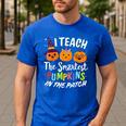 I Teach The Smartest Pumpkins The Patch Teacher Fall Season For Men Women Kids Men's Casual T-Shirt Royal Blue