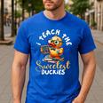 I Teach The Sweetest Duckies Teacher Rubber Duck Teaching Men's Casual T-Shirt Royal Blue I Teach The Sweetest Duckies Teacher Rubber Duck Teaching Men's Casual T-Shirt Royal Blue