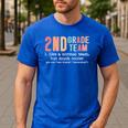 Teacher 2ND Grade Team Like a Normal Team But Much Cooler Men's Casual T-Shirt Royal Blue