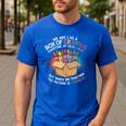 Teacher We Are Like a Box Of Crayons Men's Casual T-Shirt Royal Blue Teacher We Are Like a Box Of Crayons Men's Casual T-Shirt Royal Blue