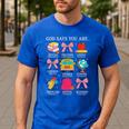 Teacher Christian God Says I Am Faith Religious Bible Verse Men's Casual T-Shirt Royal Blue Teacher Christian God Says I Am Faith Religious Bible Verse Men's Casual T-Shirt Royal Blue