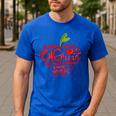 Teacher Day T Shirt Appreciation Day Apple Teach Learn Men's Casual T-Shirt Royal Blue Teacher Day T Shirt Appreciation Day Apple Teach Learn Men's Casual T-Shirt Royal Blue