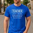 Teacher Definition Teacher Men's Casual T-Shirt Royal Blue
