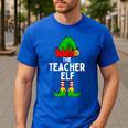 Teacher Elf Matching Family Christmas Women Men Men's Casual T-Shirt Royal Blue Teacher Elf Matching Family Christmas Women Men Men's Casual T-Shirt Royal Blue
