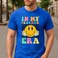 In My Teacher Era Retro Back To School Teacher Student Men's Casual T-Shirt Royal Blue In My Teacher Era Retro Back To School Teacher Student Men's Casual T-Shirt Royal Blue