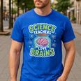 Teacher Halloween Costume Science Teachers Love Brains Men's Casual T-Shirt Royal Blue Teacher Halloween Costume Science Teachers Love Brains Men's Casual T-Shirt Royal Blue