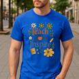 Teacher Inspire Love Men's Casual T-Shirt Royal Blue Teacher Inspire Love Men's Casual T-Shirt Royal Blue