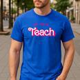 Teacher Life My Job Is Teach Men's Casual T-Shirt Royal Blue Teacher Life My Job Is Teach Men's Casual T-Shirt Royal Blue