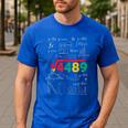 Teacher Math 67 Meme Square Root 4489 Slang Six Seven Men's Casual T-Shirt Royal Blue Teacher Math 67 Meme Square Root 4489 Slang Six Seven Men's Casual T-Shirt Royal Blue