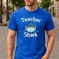 Teacher Shark Teacher For Men Women Men's Casual T-Shirt Royal Blue Teacher Shark Teacher For Men Women Men's Casual T-Shirt Royal Blue