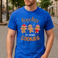 Teacher Of Smart Cookies Gingerbread Christmas Teacher Cute Men Women Kids Men's Casual T-Shirt Royal Blue Teacher Of Smart Cookies Gingerbread Christmas Teacher Cute Men Women Kids Men's Casual T-Shirt Royal Blue