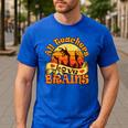 Teacher All Teachers Love Brains Halloween Party Men's Casual T-Shirt Royal Blue Teacher All Teachers Love Brains Halloween Party Men's Casual T-Shirt Royal Blue